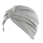 Grey Chemo Sleep Turban Scarf for Hair Loss