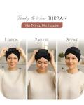 Soft Chemo Headwear for Women - Black Turban