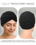 Soft Chemo Headwear for Women - Black Turban
