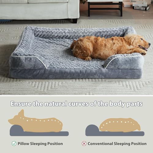 Large Dog Bolster Bed with Washable Cover