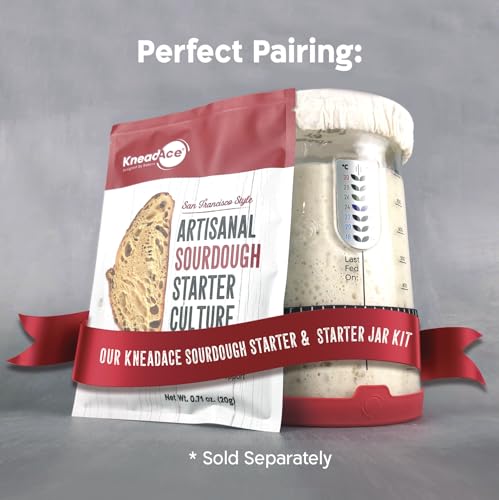 KneadAce Pro Sourdough Starter Kit with Jar