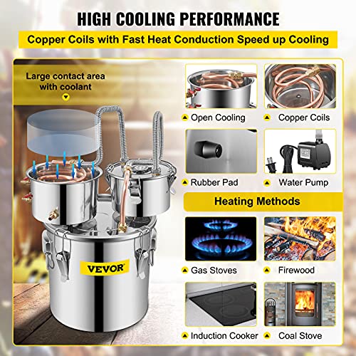 3 Gallon Stainless Steel Alcohol Distiller Kit