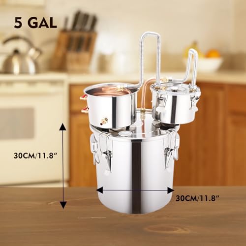 5 GAL Complete Distillery Kit for Whiskey & Brandy