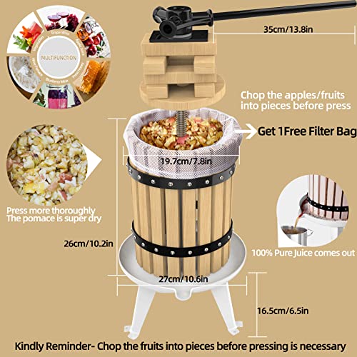 SQUEEZE Master 6L Vintage Fruit Wine Press