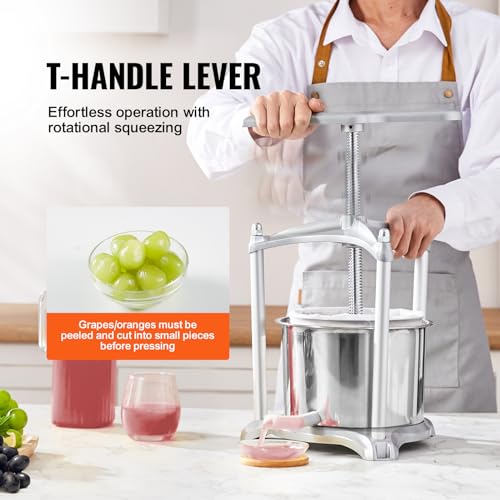 VEVOR Manual Fruit Wine Press and Juice Maker