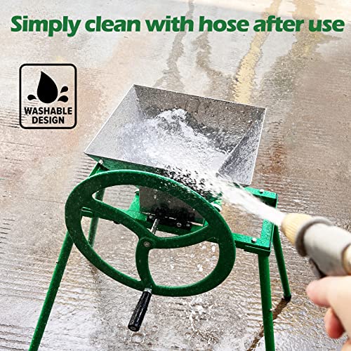 Stainless Steel Fruit Crusher with Flywheel Stand