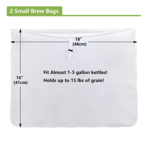 Reusable Brew Bags for Homebrewing - 2 Pack