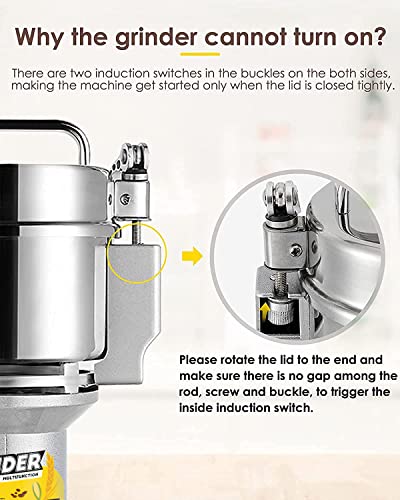 High-Speed Electric Grain Grinder Mill 2400W