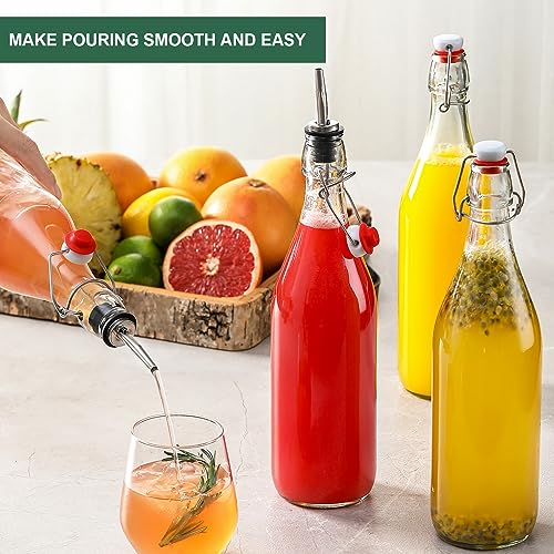 8 Pack Swing Top Glass Fermentation Bottles