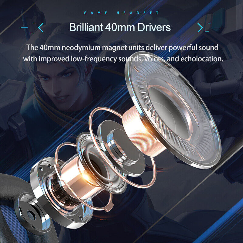 3.5mm Gaming Headset with Mic for PS5, Xbox