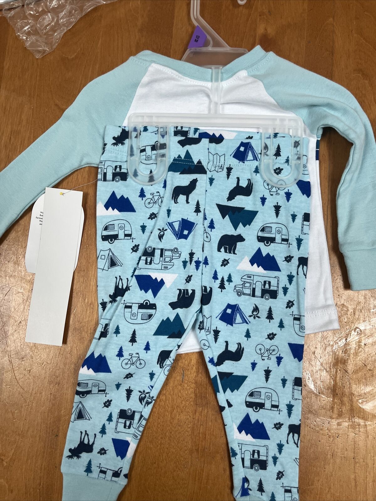 Sunset Camping Theme Boy Pajama Set - 12M