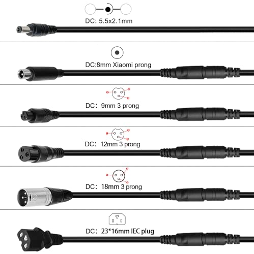 54.6V 2A Universal Charger for Electric Scooters
