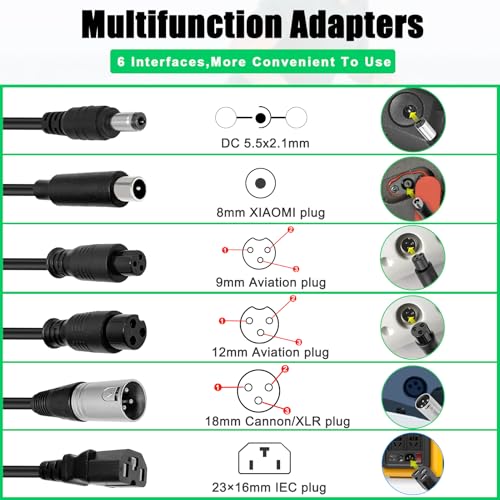 54.6V 2A Universal Charger for Electric Scooters