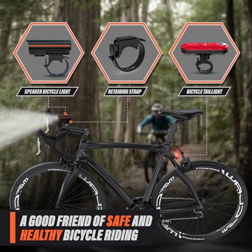 Ultra Bright Rechargeable Bike Lights Set