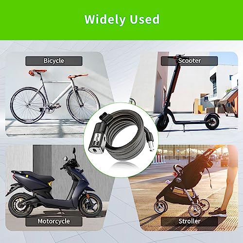 eMjollRay 4-Foot Electric Scooter Anti-Theft Lock
