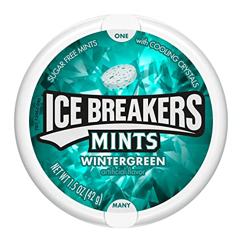 ICE BREAKERS Wintergreen Sugar Free Mints, 1.5oz (8pk)