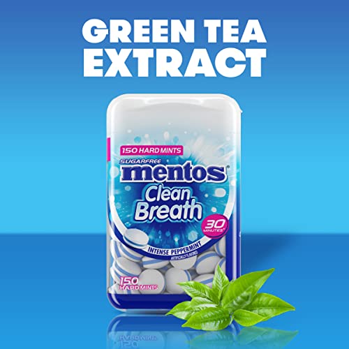 Mentos Clean Breath Sugarfree Hard Mint 150pc (4 Pack)