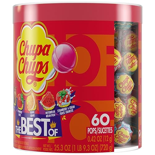 Sweet Treat: Chupa Chups Lollipops, 5 Flavors, 60 Count