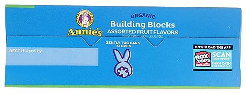 Annie's Organic Fruit Flavored Building Blocks Candy, Assorted Flavors