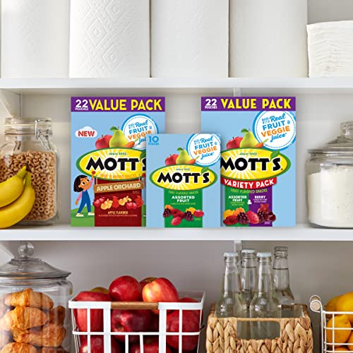 Mott's Assorted Fruit Snacks, 40 Pouches, 0.8 oz