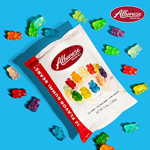 Albanese 12 Flavor Gummi Bears - 5lbs