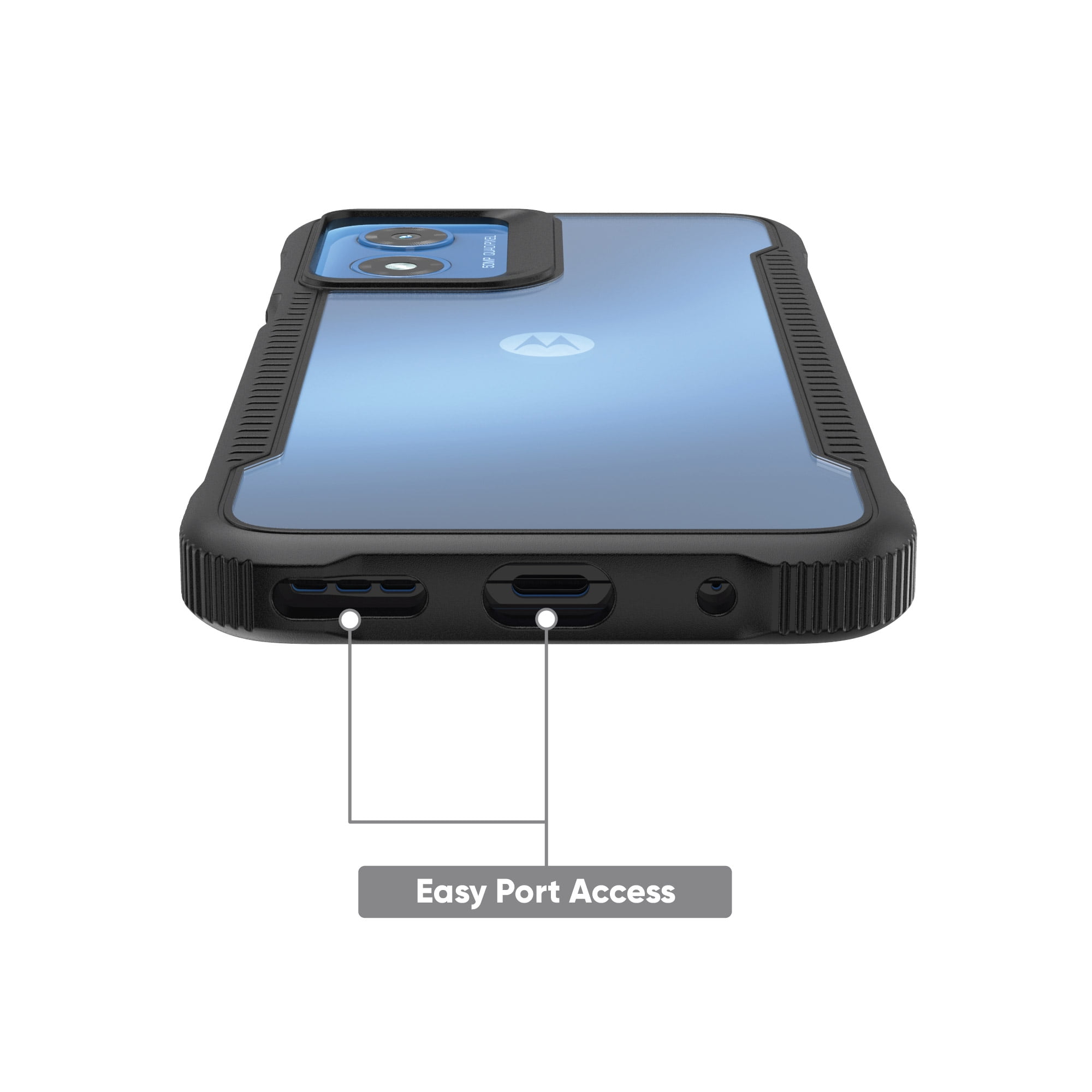 onn. Dual-Layer Case for moto g PLAY (2024)