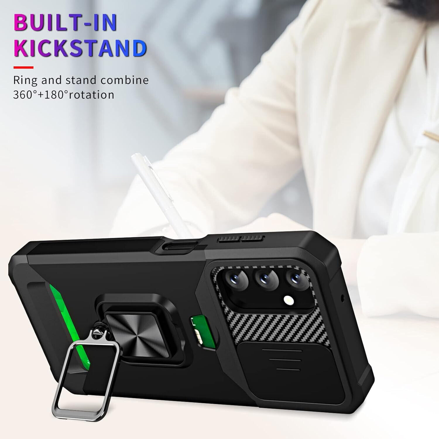 Motorola Moto G Play 2023 Heavy Duty Case Bundle