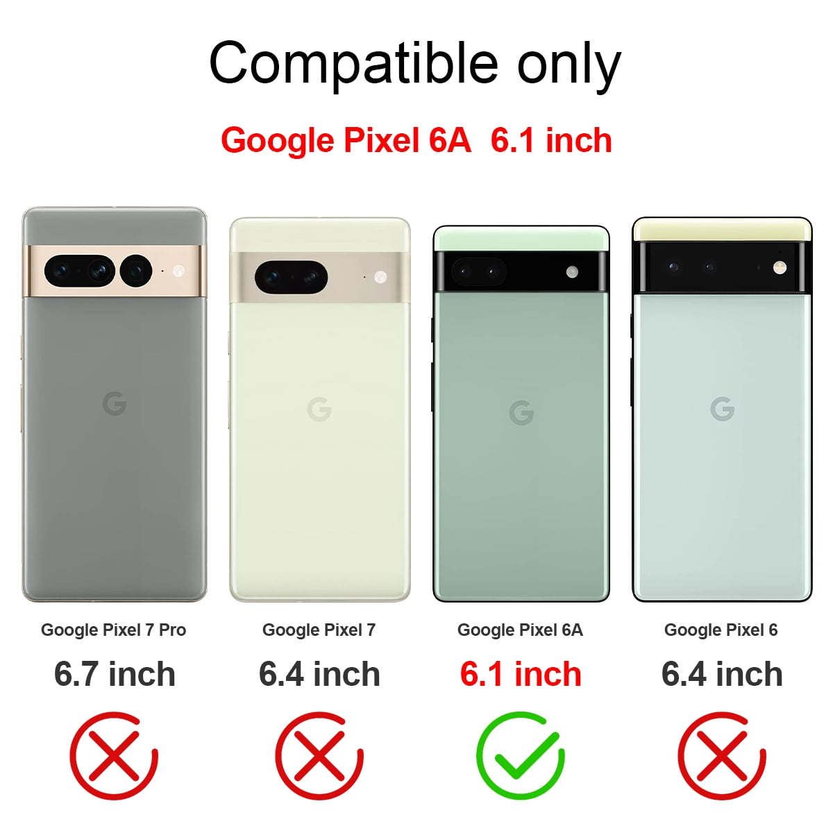 Rugged IP68 Waterproof Cover for Google Pixel 6A