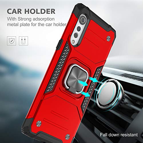 YmhxcY Hybrid Rugged Case for LG Velvet 5G