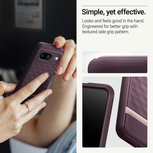 Caseology Parallax Ergonomic Google Pixel 8 5G Case - Burgandy