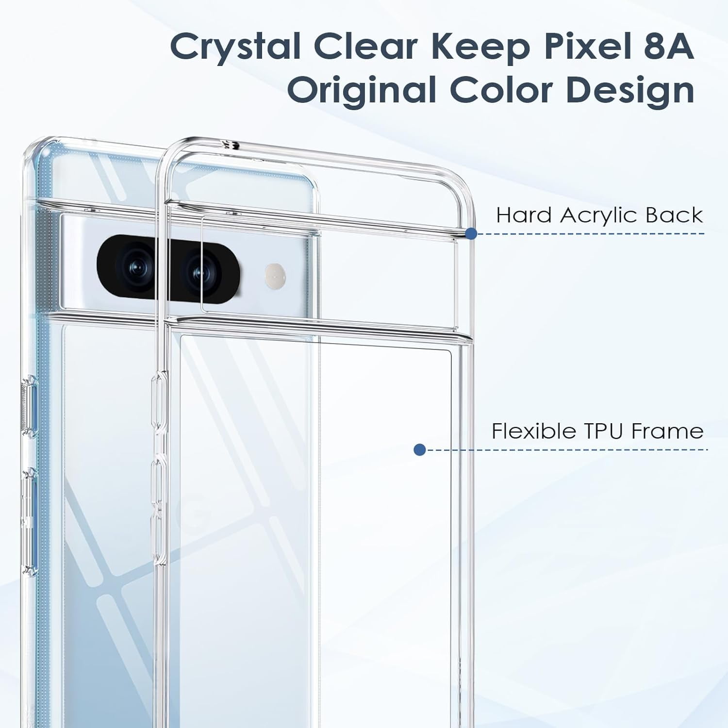 Clear Shockproof TPU Case for Google Pixel 8A