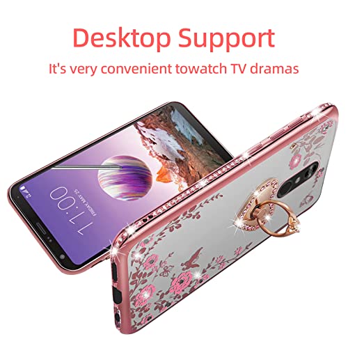 LG Stylo 4 Women's Glitter Crystal Cute Case