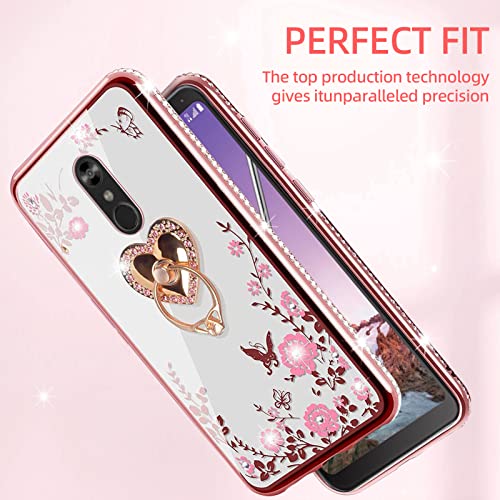 LG Stylo 4 Women's Glitter Crystal Cute Case