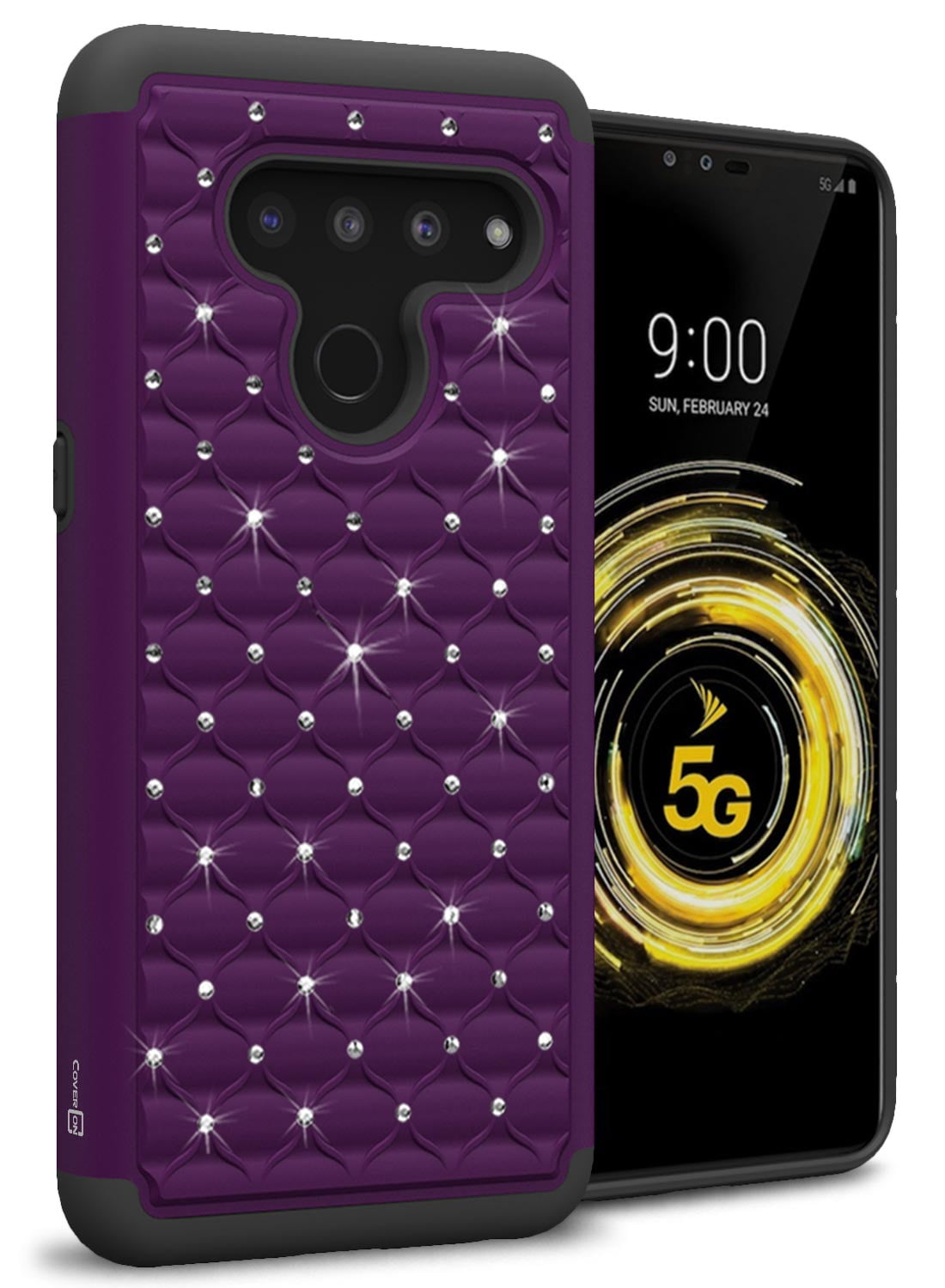 Aurora Series Rhinestone Case for LG V50 ThinQ