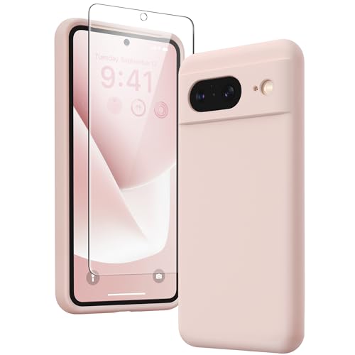 Pink Liquid Silicone Case for Google Pixel 8