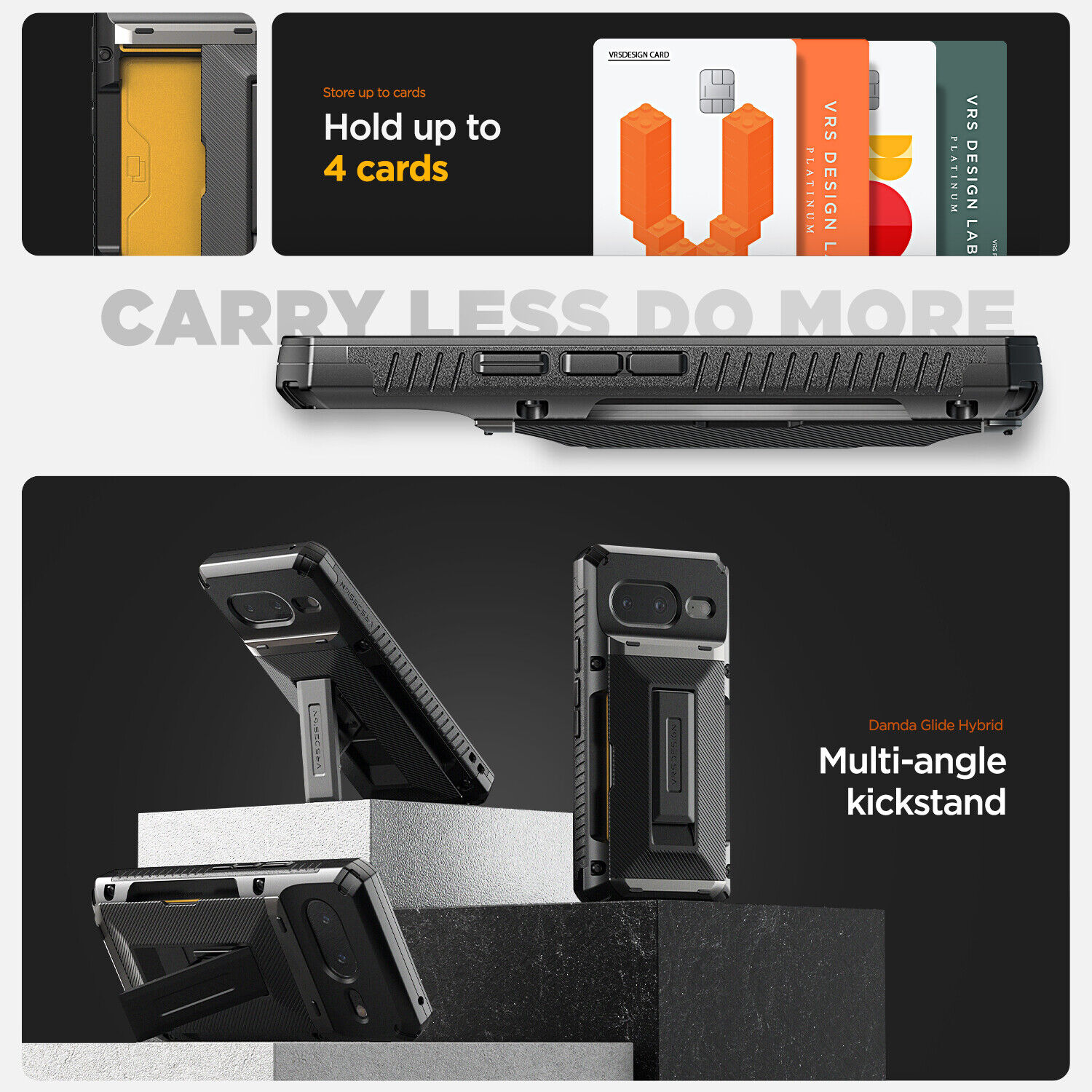 VRS Wallet Cover Kickstand for Google Pixel 8 / 8 Pro