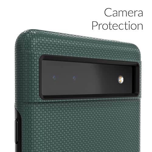 Google Pixel 6a Shockproof Dual Layer Forest Green Case