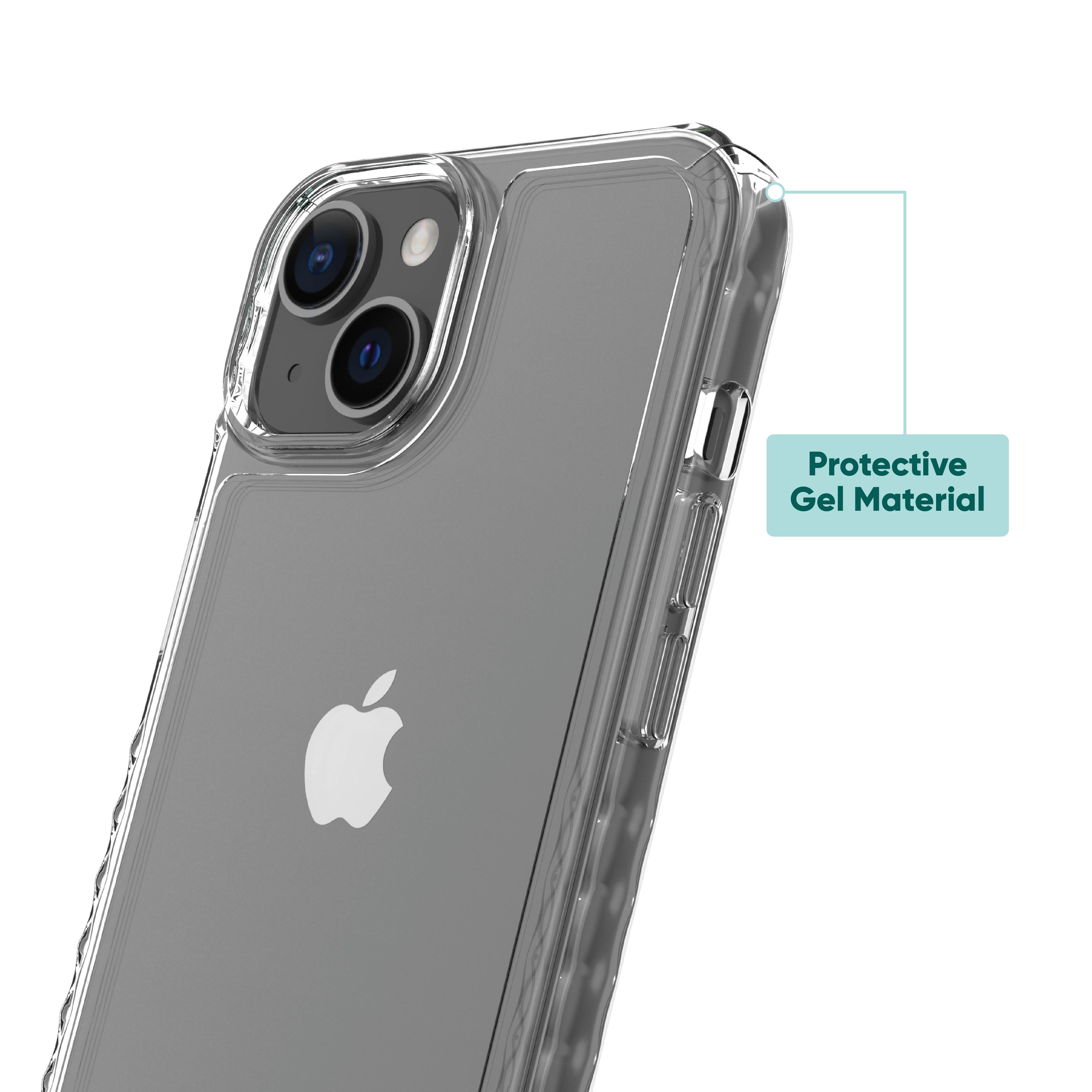 Clear Gel Phone Case for iPhone 15/14 Plus