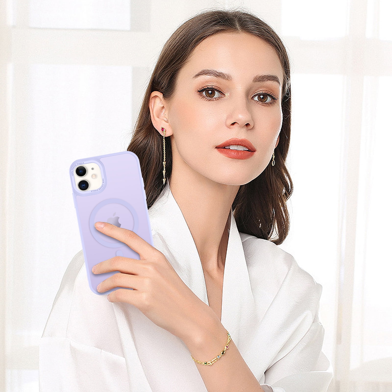 BENTOBEN iPhone 11 Slim Translucent Matte Purple Case