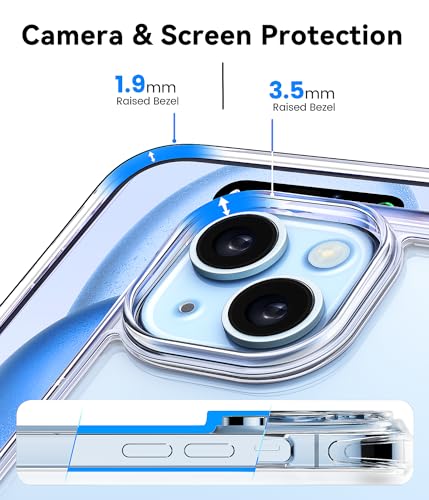 Mkeke Clear Slim Case for iPhone 15