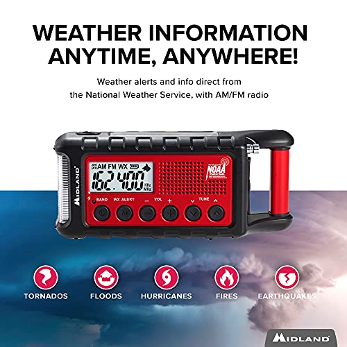 Midland Emergency Crank Radio - Deluxe Model