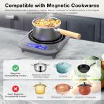 VBGK 1800W Single Burner Induction Cooktop