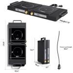 MOMOKOVA 1800W Double Induction Cooktop with Timer