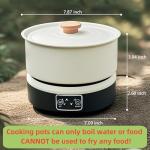 Portable 2-Qt Induction Cooktop - Fast Heating Mini Cooker