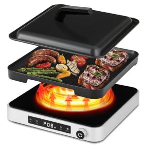 Cooktron 2-in-1 Portable Induction Cooktop and Grill