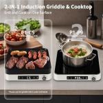 Cooktron 2-in-1 Portable Induction Cooktop and Grill