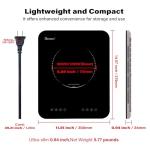 GIONIEN 1200W Portable Induction Cooktop Burner