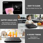 AMZCHEF Portable 1800W Induction Cooktop with Timer