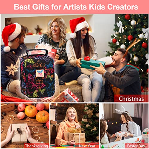 72-Color Pencil Set with Coloring Book and Tools