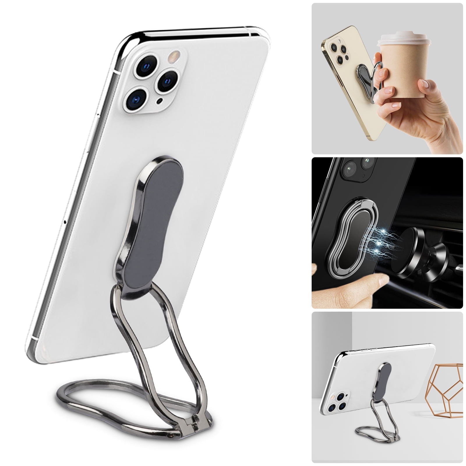 Aluminum Phone Ring Holder and Kickstand Stand